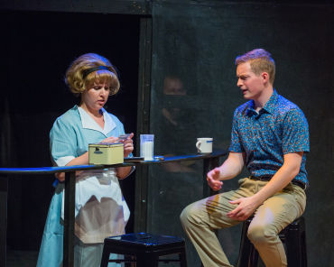 Leela Rothenberg and Patrick Dinnsen in Eclipse’s “Dogfight.”